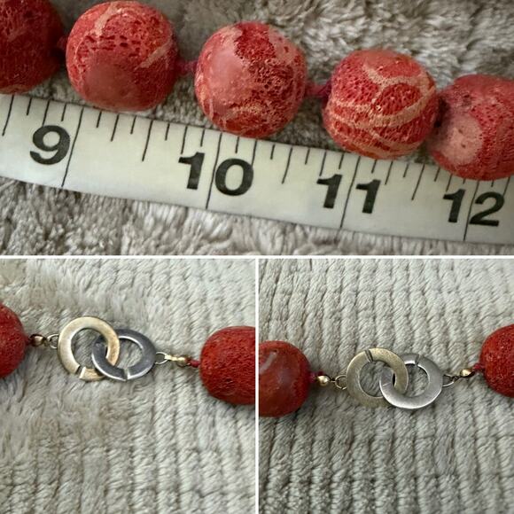 Sponge Coral Chunky Beaded Necklace - Picture 4 of 4